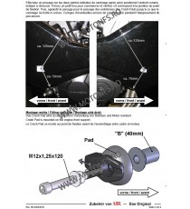 CB600 F Hornet /S ABS 2007-2015 CBR600 FA (ABS) 2011-2013  Honda LSL - KIT MONTAJ CRASH PAD 611-528 LSL LSL - Kit Montaj Cras...