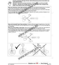 CB600 F Hornet /S ABS 2007-2015 CBR600 FA (ABS) 2011-2013  Honda LSL - KIT MONTAJ CRASH PAD 611-528 LSL LSL - Kit Montaj Cras...