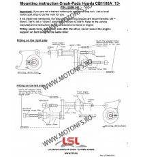 CB500 X 2019-2024 CB1100 2013-2021 Honda LSL - KIT MONTAJ CRASH PAD 611-532 LSL LSL - Kit Montaj Crash Pad 382,00 lei 382,00 ...