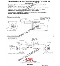 CB500 X 2019-2024 CB1100 2013-2021 Honda LSL - KIT MONTAJ CRASH PAD 611-532 LSL LSL - Kit Montaj Crash Pad 382,00 lei 382,00 ...