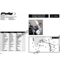 Parbriza Windshield PUIG TOURING I 0856W transparent universal 140.0856W Puig Parbrize Inalte Pentru Farurile Rotunde PUIG 60...