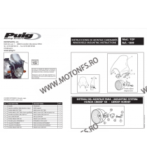 Parbriza Puig Windshield TOP 1309 universal CAGIVA, DAELIM, DUCATI, HONDA, KAWASAKI, ROYAL ENFIELD, SUZUKI, TRIUMPH, YAMAHA 1...