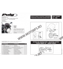 Parbriza Puig Windshield COCKPIT 1480 universal CAGIVA, DAELIM, DUCATI, HONDA, KAWASAKI, ROYAL ENFIELD, SUZUKI, TRIUMPH, YAMA...