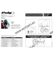 Parbriza Puig Windshield WINDY 1482universal CAGIVA, DAELIM, DUCATI, HONDA, KAWASAKI, ROYAL ENFIELD, SUZUKI, TRIUMPH, YAMAHA ...