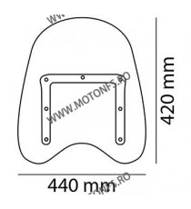 Parbriza Windshield PUIG ROADSTER 0131W universal, fixations on light screws HARLEY, HONDA, KAWASAKI, SUZUKI, TRIUMPH, YAMAHA...