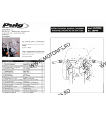 Parbriza Windshield PUIG ROADSTER 0131W universal, fixations on light screws HARLEY, HONDA, KAWASAKI, SUZUKI, TRIUMPH, YAMAHA...
