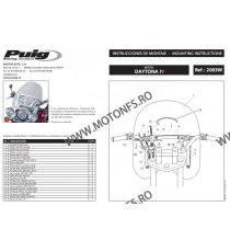 Parbriza Windshield PUIG DAYTONA IV 2003W transparent universal HARLEY HONDA, KAWASAKI, SUZUKI, YAMAHA 140.2003W Puig Parbriz...