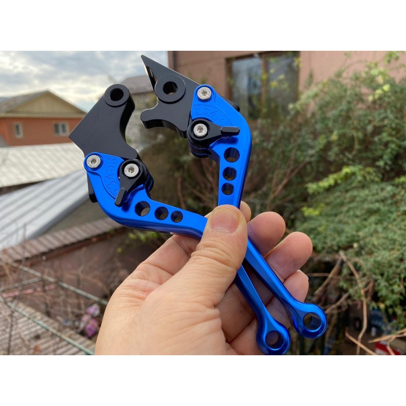 HONDA	CBR125 2004-2019 Manete Scurte Ambreiaj Frana Classic Albastru MSALBT-F25/CB125  Manete CNC Dedicat Honda 150,00 lei 13...