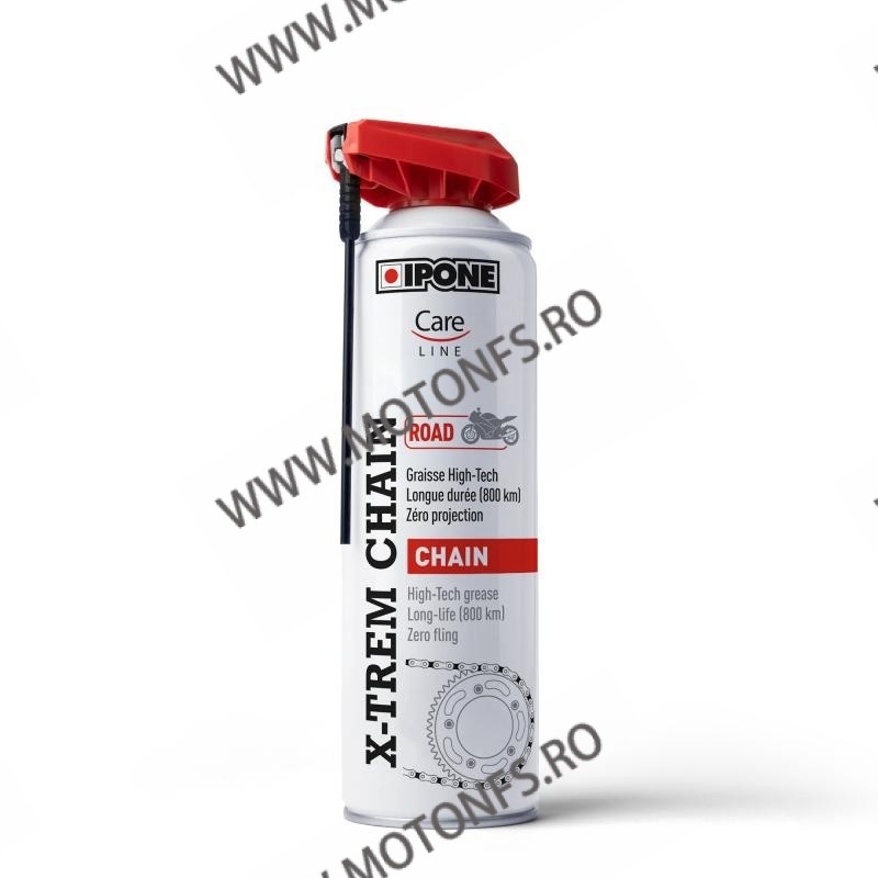 IPONE - Spray lant ROAD X-TREM - 500ml [CHAIN LUBE] IP-800858 ALL IP-800858 ALL IPONE IPONE Ungere Lanturi 65,00 lei 58,50 le...