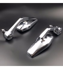 SET 2 OGLINZI UNIVERSAL PENTRU GHIDON CHROME OG400-06 UNIVERSALE MOTO SCUTER ATV HONDA YAMAHA SUZUKI KAWASAKI DUCATI BMW TRIU...