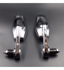 SET 2 OGLINZI UNIVERSAL PENTRU GHIDON CHROME OG400-06 UNIVERSALE MOTO SCUTER ATV HONDA YAMAHA SUZUKI KAWASAKI DUCATI BMW TRIU...