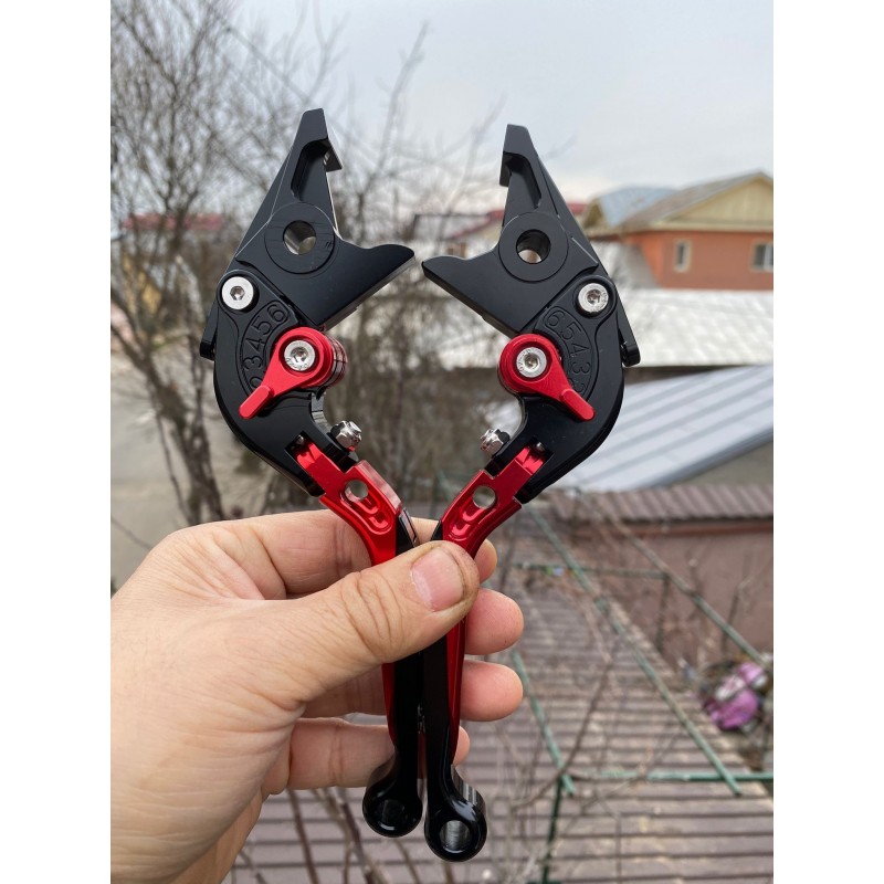 SH125 i Forza 300 SH300i FJS400 Silver Wing FJS600 Silver Wing NC700 INTEGRA Manete Prelungite Si Rabatabile Frana MRBNRO-F18...