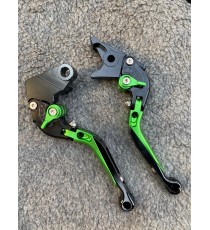 ZX6R ZX9R ZX10R Z1000 (Z750 2007-2012not Z750S ) Kawasaki Manete Ambreiaj Frana PRELUNGITE RABATABILE , Pentru 3 Sau 4 Degete...