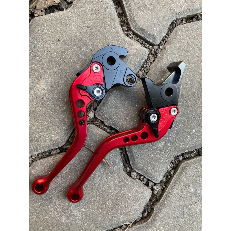 VF750S SABRE VFR750 VFR800/F VTR1000F / FIRESTORM CBF1000 STX1300 Manete Scurte Ambreiaj Frana Classic Rosu MSRO-F18/V00  Man...