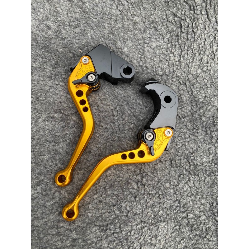 ZX6R/636 ZX10R Z1000 Z750R Z1000 Kawasaki Set Manete Scurte Ambreiaj Frana Classic Auriu MSAUR-F88/K828  Manete CNC Dedicat K...