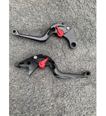 Set Maneta 3D Snake Frana Si Ambreiaj Scurte Negru Suzuki - Honda - Yamaha - Kawasaki - Aprilie - BMW -KTM B14ND B14ND  Manet...