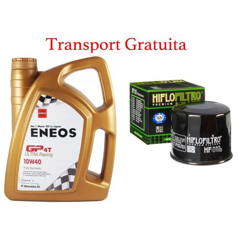 10W-40 Ulei de motor ENEOS GP4T ULTRA Racing E.GP10W40/4 4l + Cadou Filtru Hiflo Standard + Transport Gratuita EU0156301 Eneo...