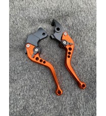 390 Duke/RC390 200 Duke/RC200 RC125 RC125/125 Duke KTM BAJAJ Husqvarna Manete Scurte Ambreiaj Frana Classic Portocaliu MSPOT-...