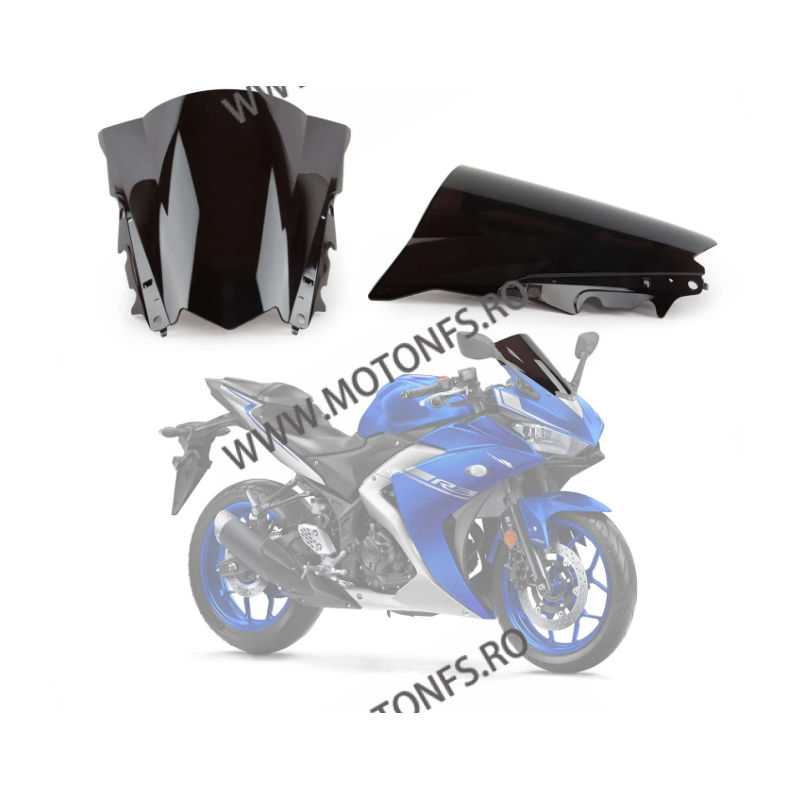 YZF R3 R25 2015 2016 2017 2018 Yamaha Parbriz Double Bubble Fumuriu LY6NU LY6NU  Parbriza Fumuriu Motonfs 150,00 lei 150,00 l...