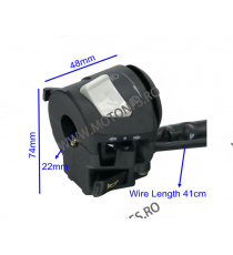 Comenzi Ghidon 2 Buc 22mm Cu Soc Manual Bloc Lumini Moto ATV Cafe Racer MR59Q  Comenzi Ghidon 85,00 lei 65,00 lei 71,43 lei 5...