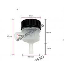 67mm x 42mm Rezervor lichid frana Moto ATV Scuter universal Honda Yamaha Suzuki Kawasaki Aprilia Ducati BMW KTM... SY64A  Rez...