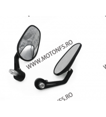 Set 2 Oglinzi Capete Ghidon Cu Geam Mare Negru SF-169 UNIVERSALE MOTO SCUTER ATV HONDA YAMAHA SUZUKI KAWASAKI DUCATI BMW SF-1...