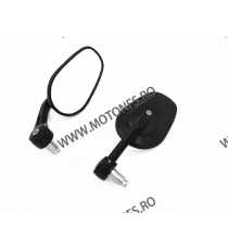 Set 2 Oglinzi Capete Ghidon Cu Geam Mare Negru SF-169 UNIVERSALE MOTO SCUTER ATV HONDA YAMAHA SUZUKI KAWASAKI DUCATI BMW SF-1...