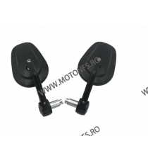 Set 2 Oglinzi Capete Ghidon Cu Geam Mare Negru SF-169 UNIVERSALE MOTO SCUTER ATV HONDA YAMAHA SUZUKI KAWASAKI DUCATI BMW SF-1...
