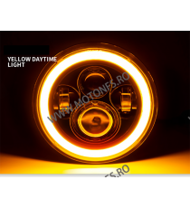 7 Inch Far Universal Moto LED Omologat E9 Projector Cafe Racer Chopper, Bobber Harley Davidson ,Jeep JS-445  Faruri Moto Univ...