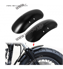 Lungimea 34.5cm Aripa Fata Universal Cafe Racer Chopper Harley Davidson Honda Yamaha Kawasaki Suzuki Negru si Negru Mat 87PPN...