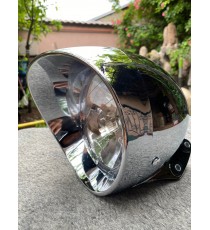 Far Universale Cu Bec Material Plastic Chrom Moto  Cafe Racer For Harley Honda Yamaha Suzuki Kawasaki LY16502 LY16502C  Farur...