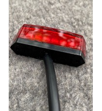 Stop Frana Mini LED / Lampa Spate /Geam Rosu Omologat E24 Moto Universal Cafe Racer Yamaha Kawasaki Honda Suzuki LY0262300R  ...