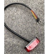 Stop Frana Mini LED / Lampa Spate /Geam Rosu Omologat E24 Moto Universal Cafe Racer Yamaha Kawasaki Honda Suzuki LY0262300R  ...