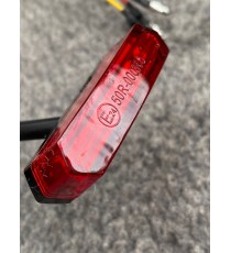 Stop Frana Mini LED / Lampa Spate /Geam Rosu Omologat E24 Moto Universal Cafe Racer Yamaha Kawasaki Honda Suzuki LY0262300R  ...
