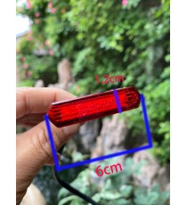 Stop Frana Mini LED / Lampa Spate /Geam Rosu Omologat E24 Moto Universal Cafe Racer Yamaha Kawasaki Honda Suzuki LY0262300R  ...