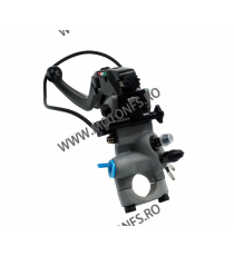22MM Set 2Buc Levier Lungi Rabatare Frana Hydraulic Si Maneta Ambreiaj + Rezervor Lichid Racing Universal T48XO  Maneta Cu Pr...