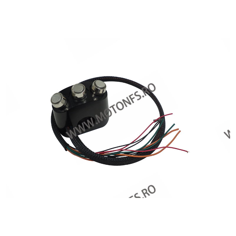 22mm Intrerupator moto cu 3 butoane On / Off Aluminiu CNC Cu LED Far Semnalizare Claxon Negre 4K1ZT Comenzi Ghidon 240,00 l... 22mm Intrerupator moto cu 3 butoane On / Off Aluminiu CNC Cu LED Far Semnalizare Claxon Negre 4K1ZT Comenzi Ghidon 240,00 l...