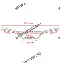 22mm Lungimea 82CM Ghidon Otel Chromat Universal moto Cafe Racer Chopper Dragstyle Dragbar XN4CE  Ghidon 170,00 lei 170,00 le...