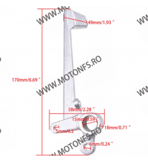 CBR1000RR 2004 2005 2006 2007 Honda levier/pedala frana spate XF2401 XF2401 / 280-012  Pedal Frana 125,00 lei 125,00 lei 105,...