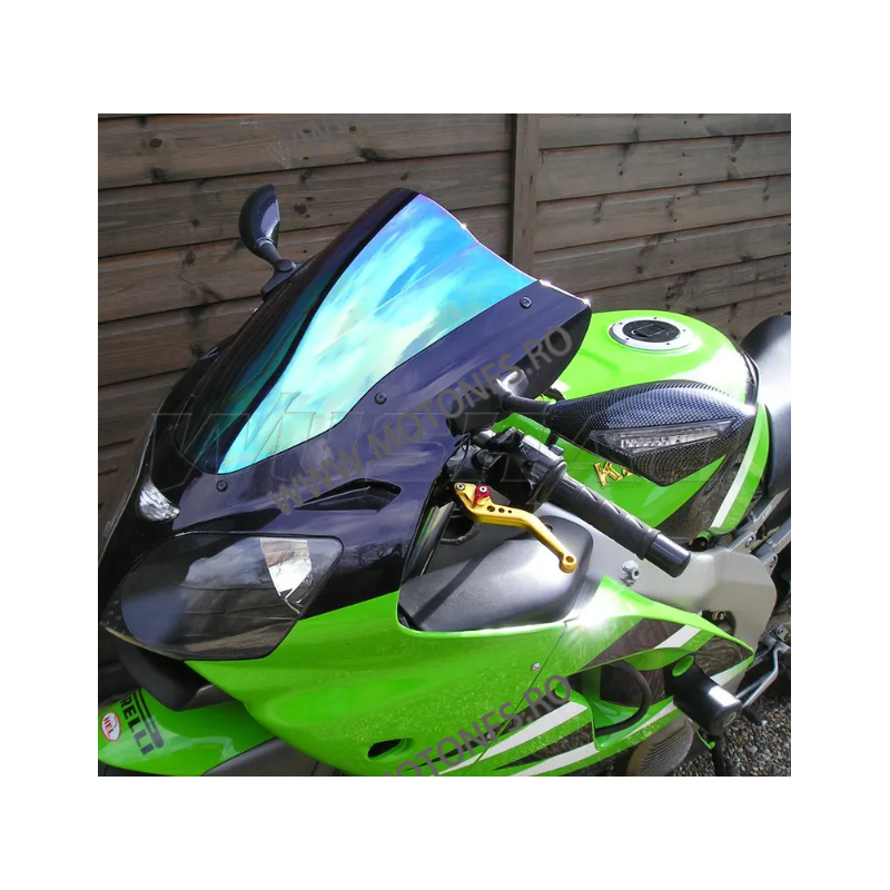ZX6R ZX636 2000 2001 2002 Parbriz Double Bubble Iridium KawasakiTLG0I