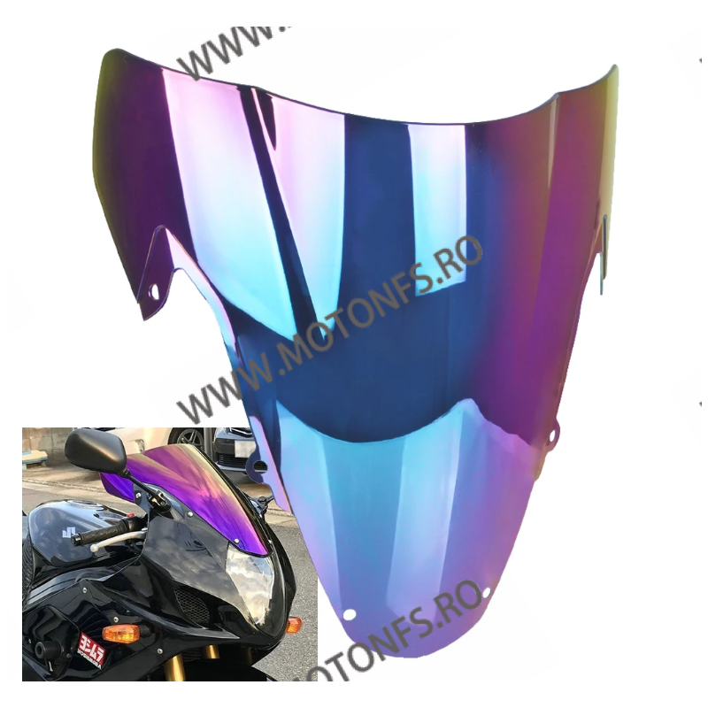 GSXR1000 2003 2004 Parbriz Double Bubble Iridium Suzuki PRZ61243 PRZ61243  Parbriza Iridium Motonfs 160,00 lei 160,00 lei 134...