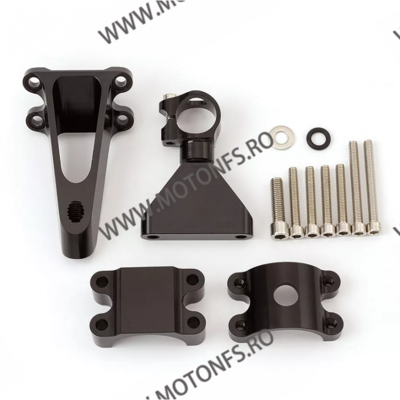 CBR600 F4 F4i 1999 2000 2001 2002 2003 41MM HONDA KIT COMPLET MONTAJ + AMORTIZOR ANTIVOBLAJ GHIDON CNC AMG-941  Amortizor Ghi...