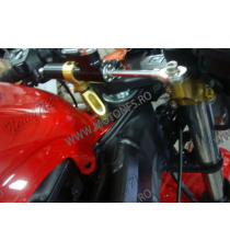 CBR600 F4 F4i 1999 2000 2001 2002 2003 41MM HONDA KIT COMPLET MONTAJ + AMORTIZOR ANTIVOBLAJ GHIDON CNC AMG-941  Amortizor Ghi...