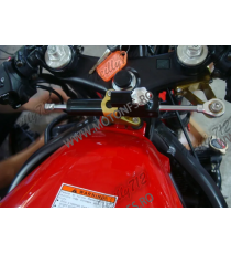 CBR600 F4 F4i 1999 2000 2001 2002 2003 41MM HONDA KIT COMPLET MONTAJ + AMORTIZOR ANTIVOBLAJ GHIDON CNC AMG-941  Amortizor Ghi...