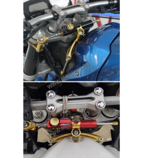 FZ1 FAZER 2006 2007 2008 2009 2010 2011 2012 2013 2014 2015 2016 YAMAHA  KIT COMPLET MONTAJ + AMORTIZOR ANTIVOBLAJ GHIDON CNC...