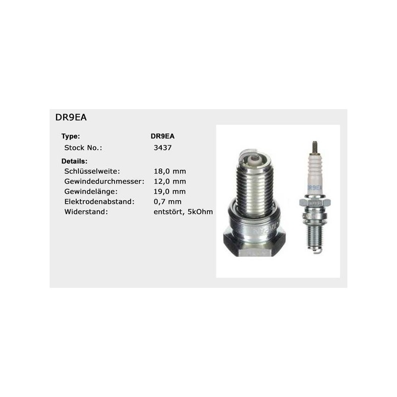 Bougie NGK DR9EA - Maxi Pièces 50