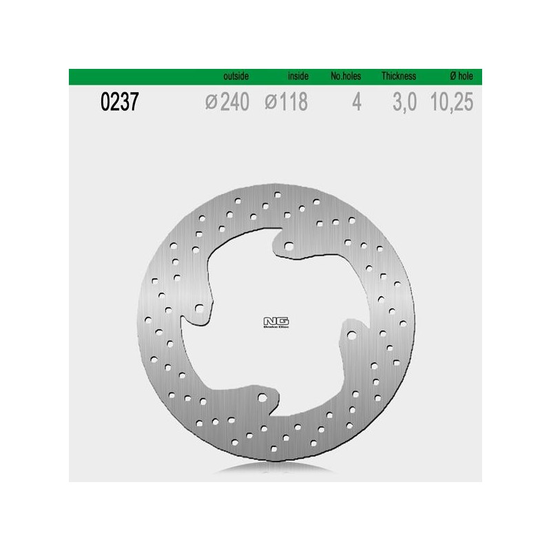 NG - Disc frana NG237 - HONDA CR, CRE, XLR 1988-1991 510-0237 NG BRAKE DISC NG Discuri Frana 338,40 lei 338,40 lei 284,37 lei...