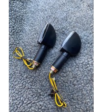 SET 2 BUC SEMNALIZARE BEC TRIUNGHIULARE, BRAT LUNGI, 12V 21W OMOLOGAT GEAM TRANSPARENT  FILET M10 CARCAS PLASTIC SB-CLI7008 L...