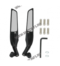 Set 2 Buc oglinzi racing Universal Prindere suruburi Negru 8mm / 10mm Cod 1367-3 1367-3  Oglinzi Retrovizoare Universale 125,...