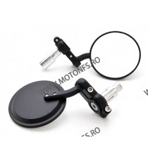 SET 2 OGLINZI ROTUNDE PENTRU GHIDON 22MM UNIVERSALE MOTO SCUTER ATV HONDA YAMAHA SUZUKI KAWASAKI DUCATI BMW TRIUMPH OG079  Og...